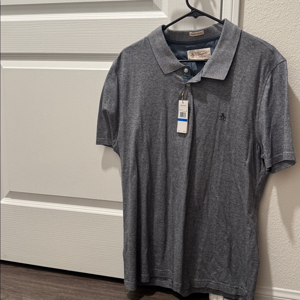 Original Penguin Charcoal Polo Shirt